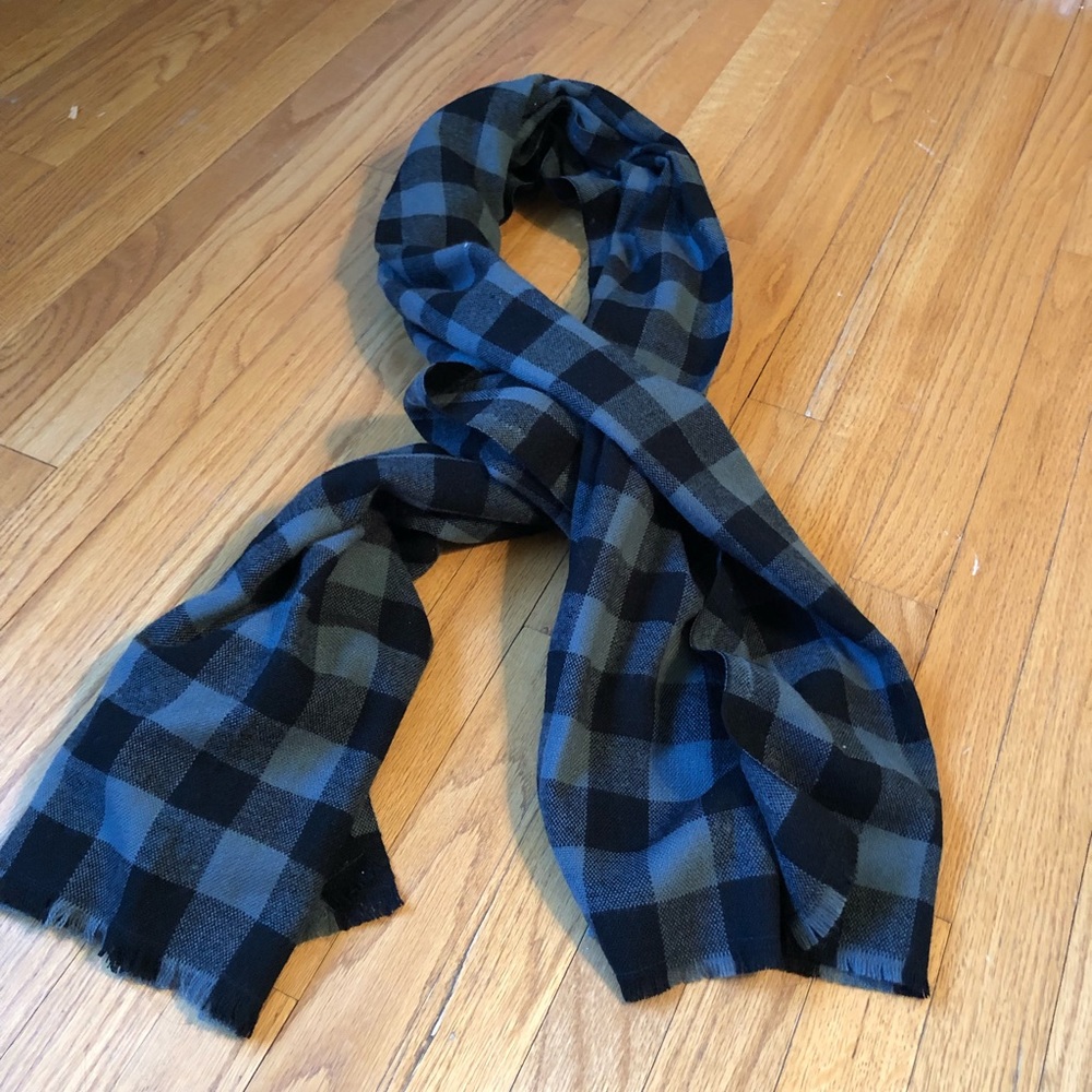 NBW Banana Republic Checkered Scarf Black & Grey